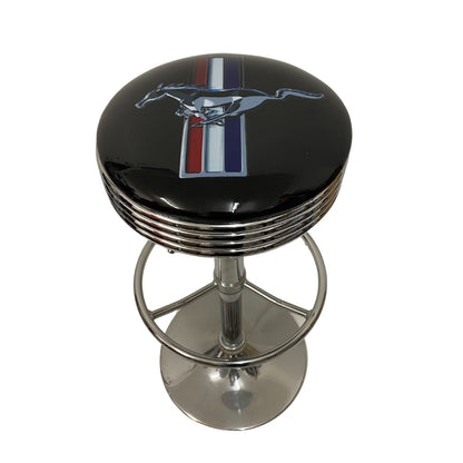 Ford Mustang Bar Table & 2 Bar Stool Package Retro Bar Stools 