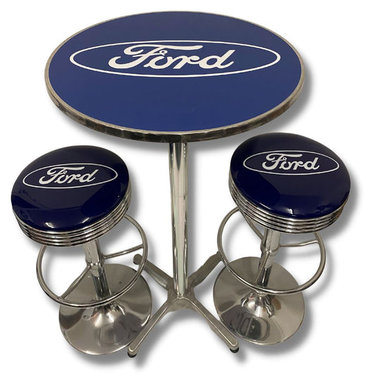 Ford Bar Table & Stool Set Retro Bar Stools 