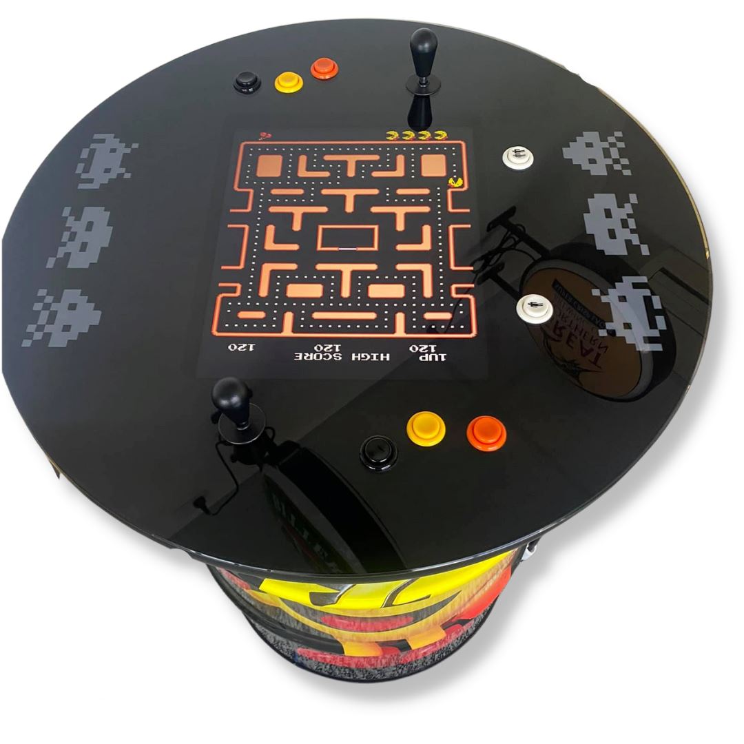 Donkey Kong v Pac Man Custom Drum Arcade Machine Video Game Arcade Cabinets 