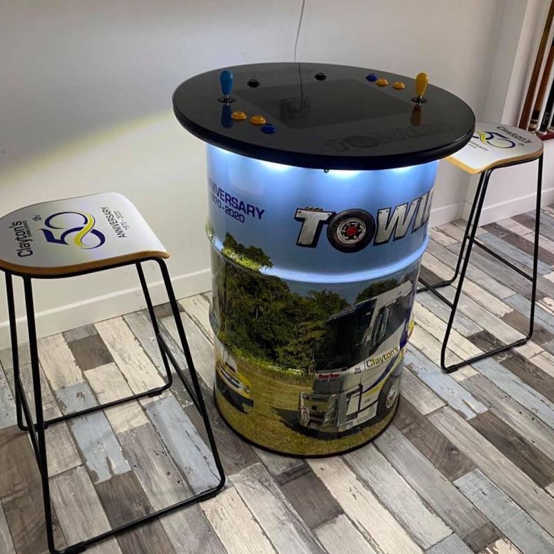 Custom Artwork Drum Arcade Machine Video Game Arcade Cabinets 