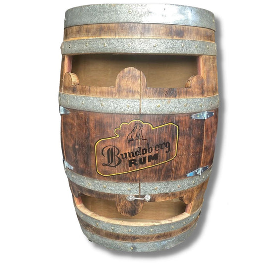 Bundaberg Rum Wine Barrel Dart Board Cabinet Wine Barrel Dart Board Saloon Bar Style 