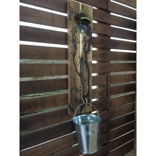 Man Cave Custom Made Hanging Bottle Opener Kitchen & Dining 
