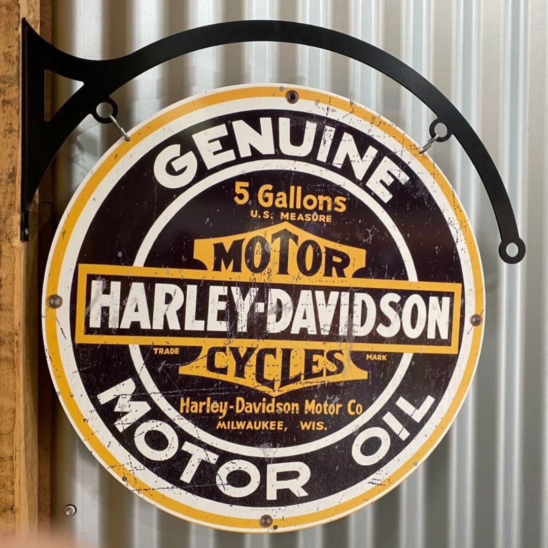 Harley Classic Sign Double Sided Round Metal Signs 