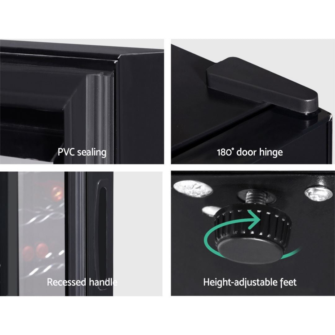 Esna 12 Bottle Wine Cooler Fridge Storage Chiller Refridgerators 