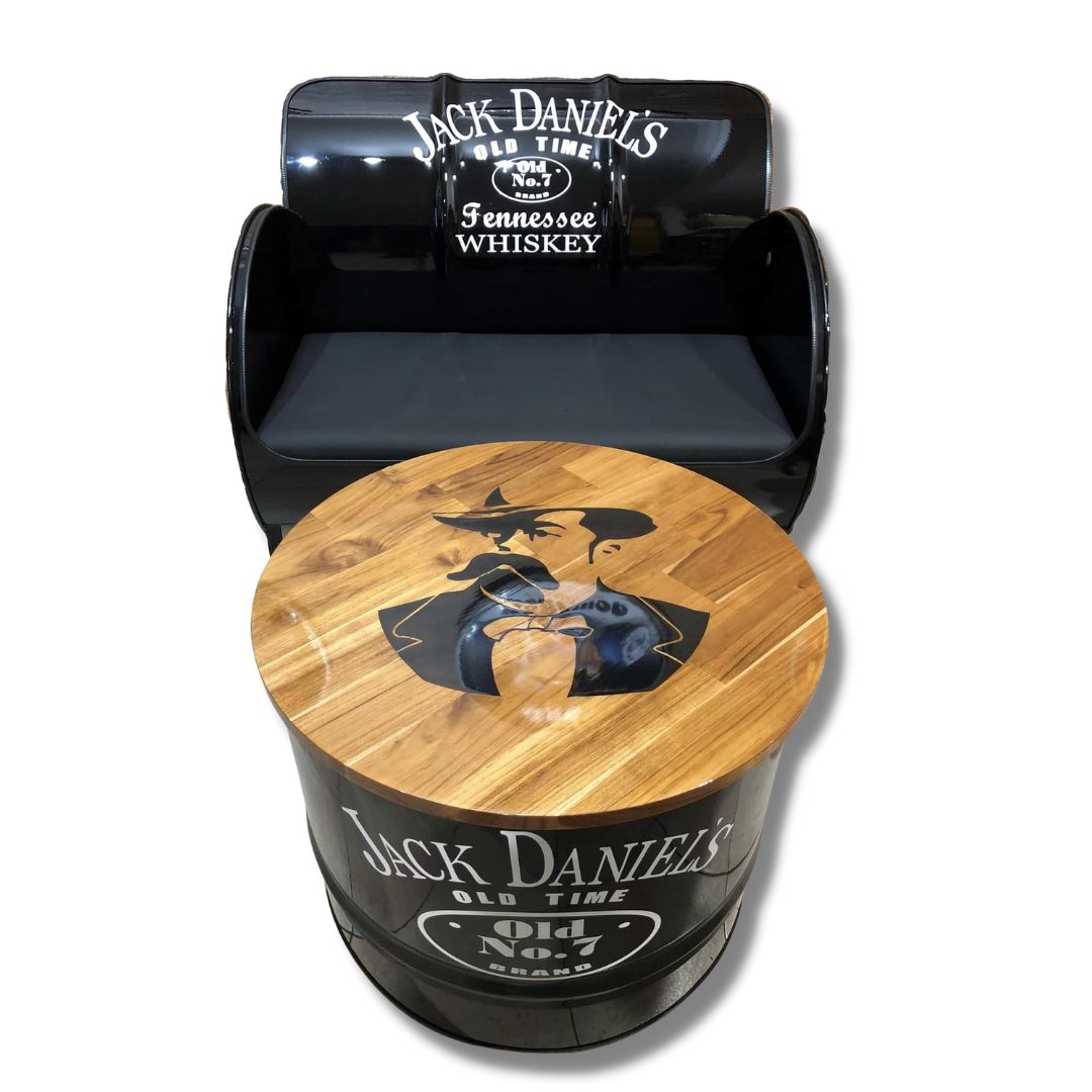 Jack Daniels No7 Drum Bench Seat Drum Barrel 