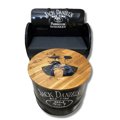 Jack Daniels No7 Drum Bench Seat Drum Barrel 