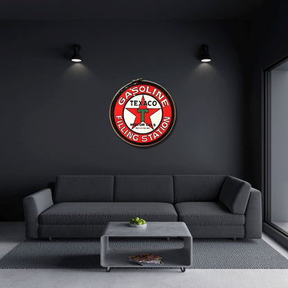 Texaco Drum Lid Sign sign 