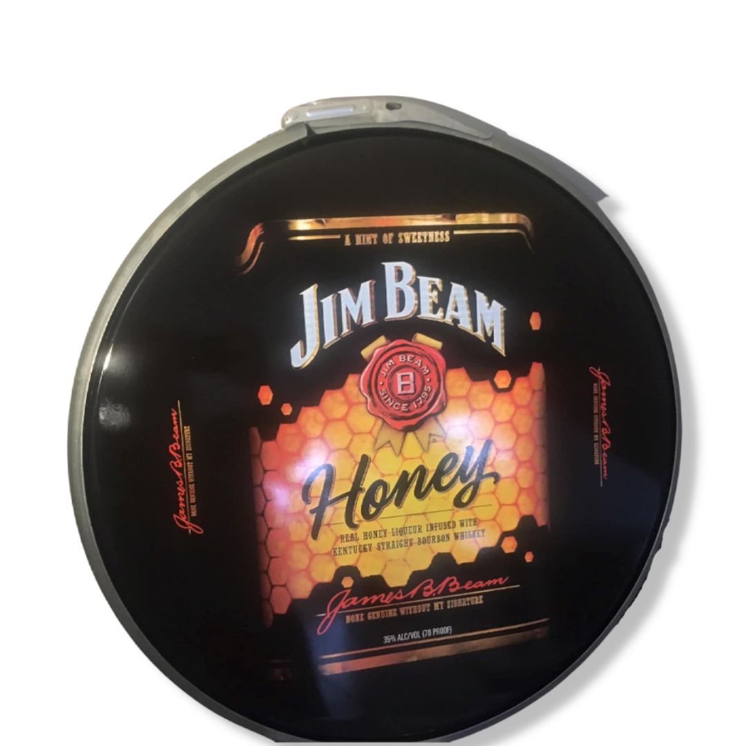 Hand Made Custom Jim Beam JB Drum Lid Furniture JB Honey 