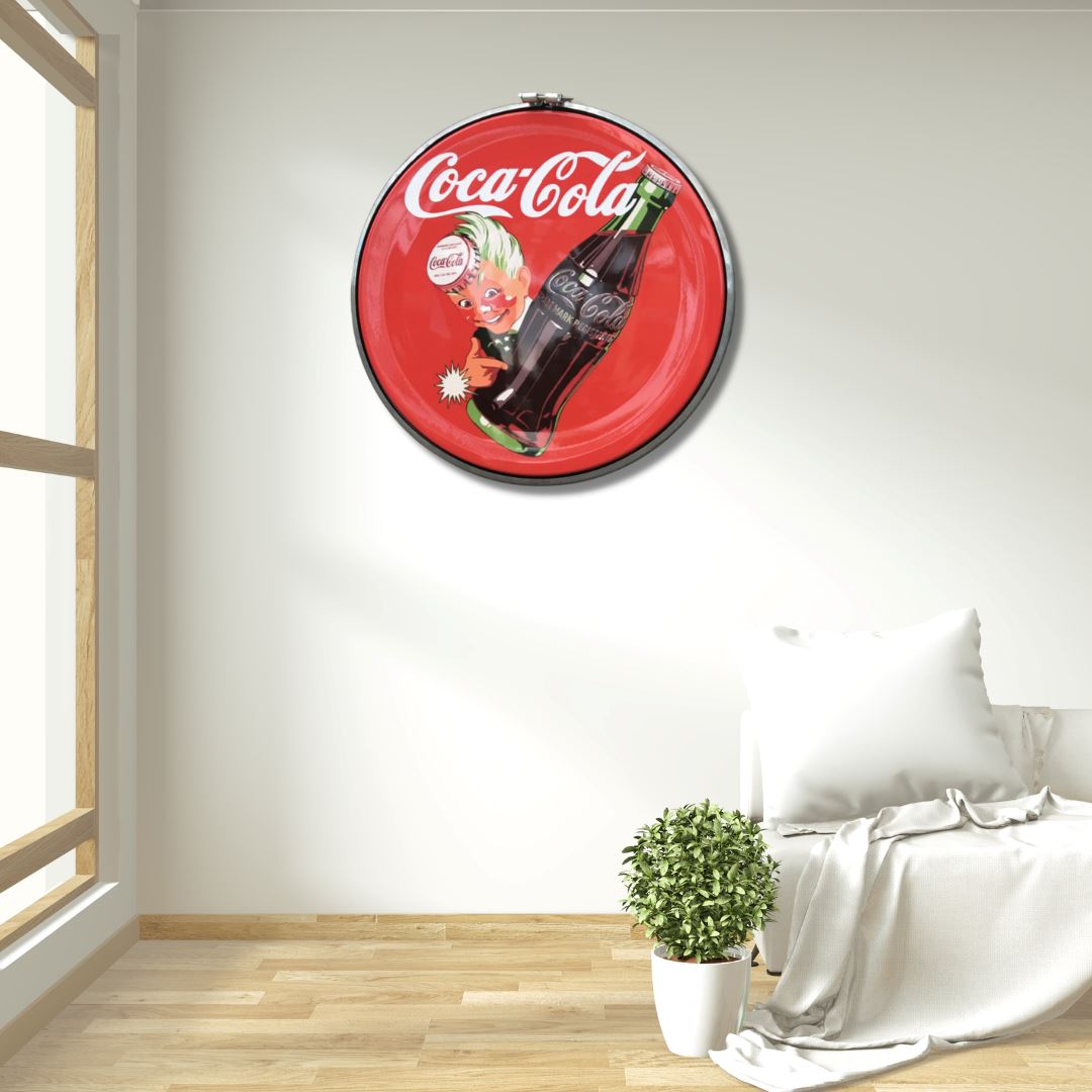 Hand Made Custom Coke Drum Lid in Red or Black Furniture 