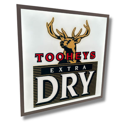Light Up Tooheys Dry Sign 