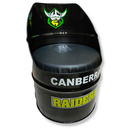 Canberra Raiders Drum Coffee Table & Chair Set Furniture 