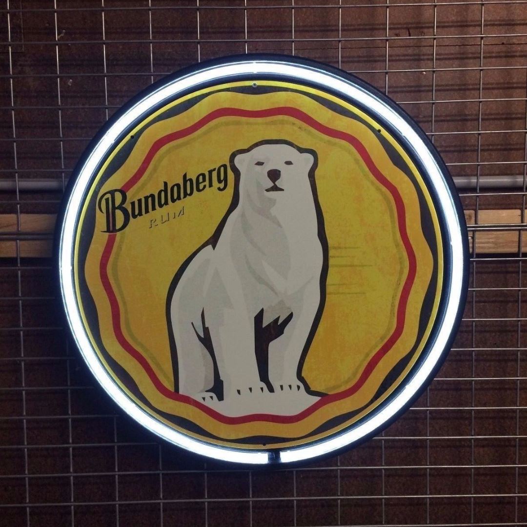 Bundaberg Bundy Rum Circular Neon Sign Neon Signs 