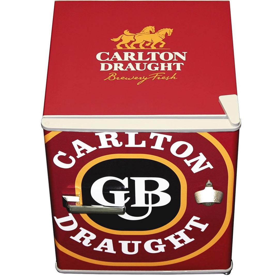Carlton Draught Branded 46LT Retro Mini Bar Fridge Refrigerators 