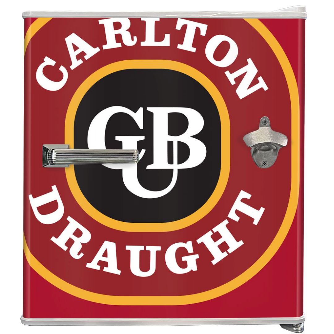 Carlton Draught Branded 46LT Retro Mini Bar Fridge Refrigerators 
