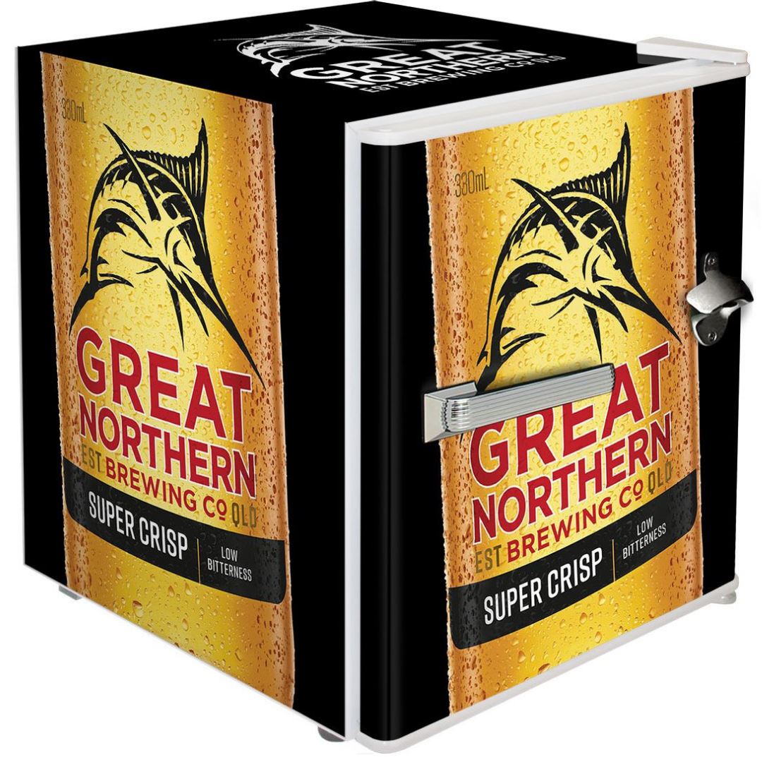 Great Northern Black 46LT Retro Mini Bar Fridge Refrigerators 