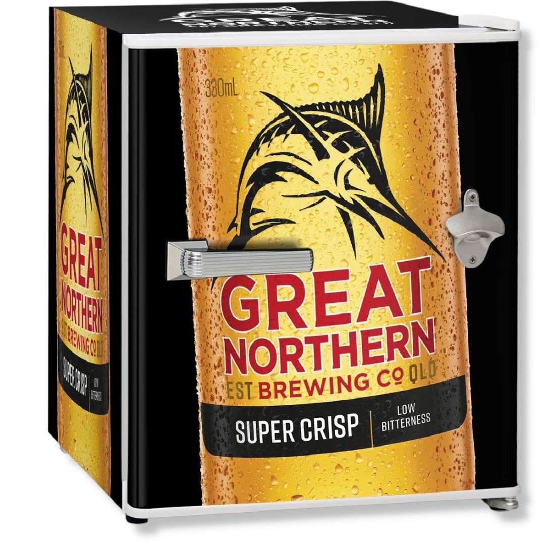 Great Northern Black 46LT Retro Mini Bar Fridge Refrigerators 