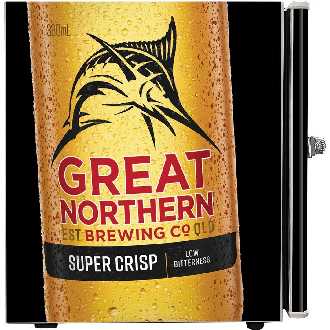 Great Northern Black 46LT Retro Mini Bar Fridge Refrigerators 