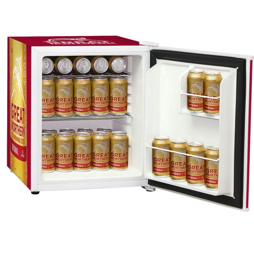 Great Northern Red Branded 46LT Retro Mini Bar Fridge Refrigerators 