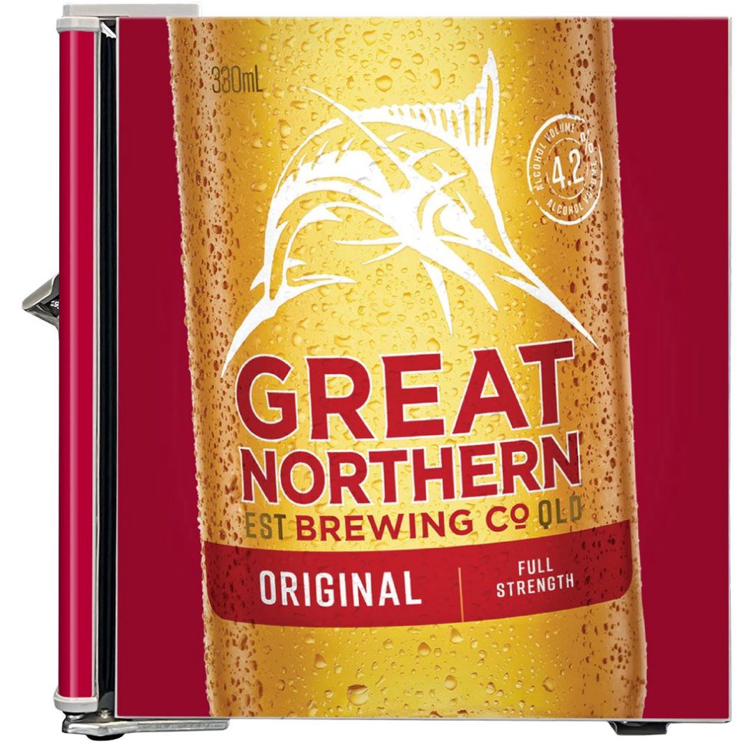 Great Northern Red Branded 46LT Retro Mini Bar Fridge Refrigerators 