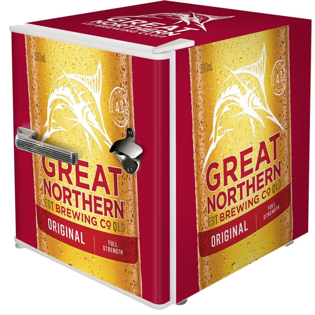 Great Northern Red Branded 46LT Retro Mini Bar Fridge Refrigerators 