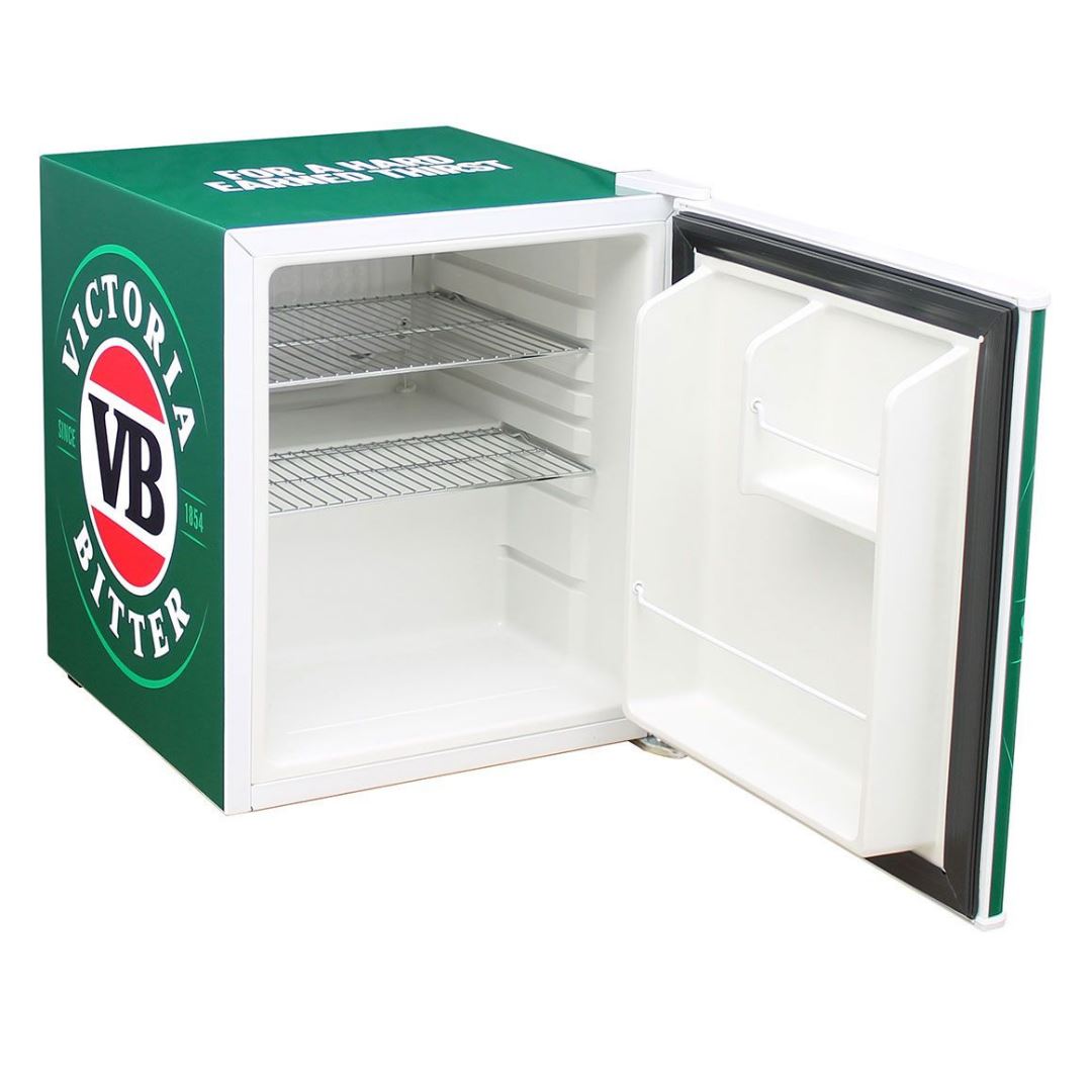 VB Victoria Bitter Retro Branded Mini Bar Fridge 46 Litre With Opener Refrigerators 