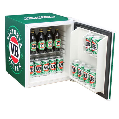 VB Victoria Bitter Retro Branded Mini Bar Fridge 46 Litre With Opener Refrigerators 