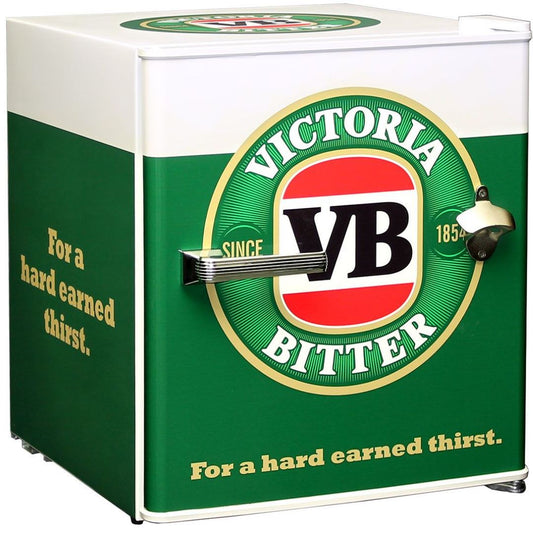 VB Victoria Bitter Branded Mini Bar Fridge 46 Litre With Opener Refrigerators 
