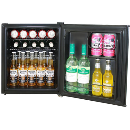 Retro Bank Safe Branded 46LT Mini Bar Fridge - Gold Green or Blue Refrigerators 