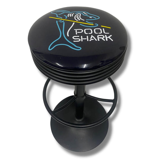 Pool Shark Retro Bar Stool Black Retro Bar Stools 