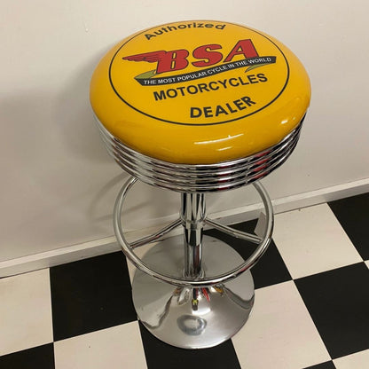 BSA Motorcycles Premium Retro Bar Stool Retro Bar Stools 