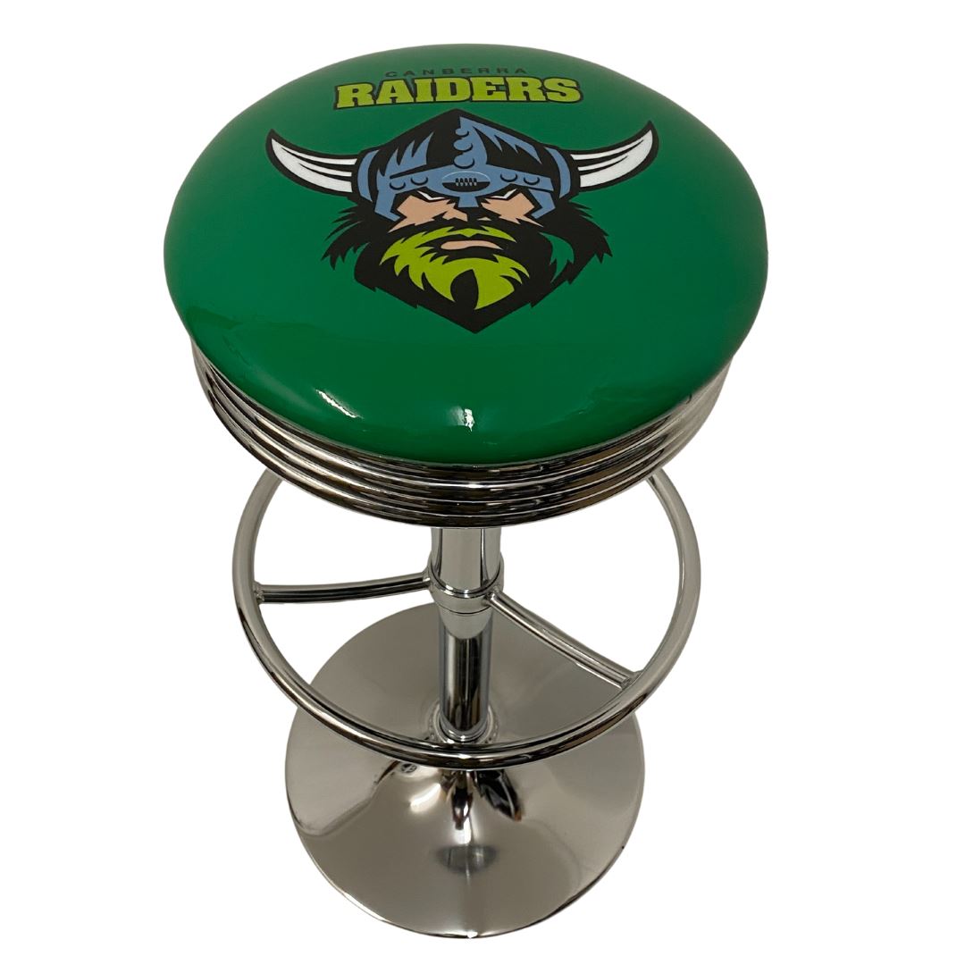 Canberra Raiders Premium Retro Bar Stool Retro Bar Stools 