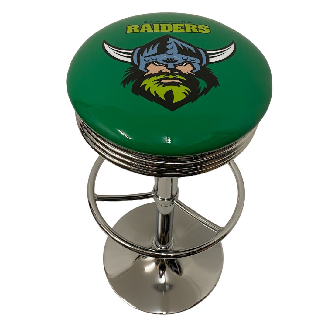 Canberra Raiders Premium Retro Bar Stool Retro Bar Stools 