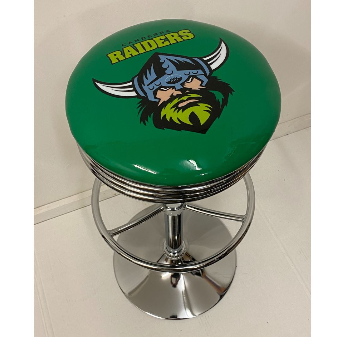 Canberra Raiders Premium Retro Bar Stool Retro Bar Stools 