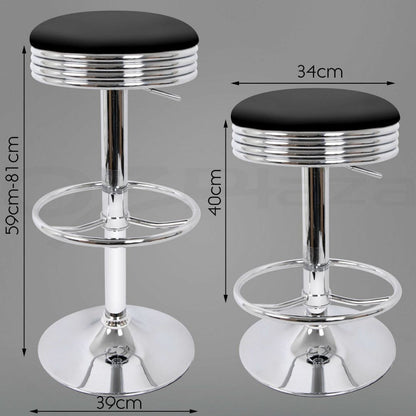 Chelsea Football Club Premium Chrome Silver Retro Bar Stool Soccer Retro Bar Stools 