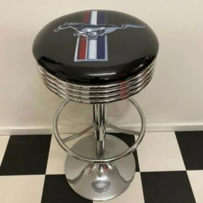 Ford Mustang Premium Retro Bar Stool Retro Bar Stools 