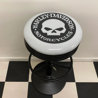 Harley Skull Premium Retro Bar Stool Retro Bar Stools 