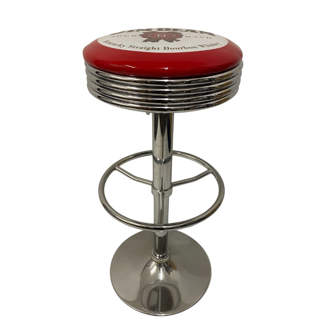 Jim Beam JB Retro Silver Chrome Premium Bar Stool Retro Bar Stools 
