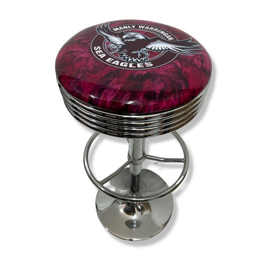 Manly Sea Eagles Retro Bar Stool Retro Bar Stools 