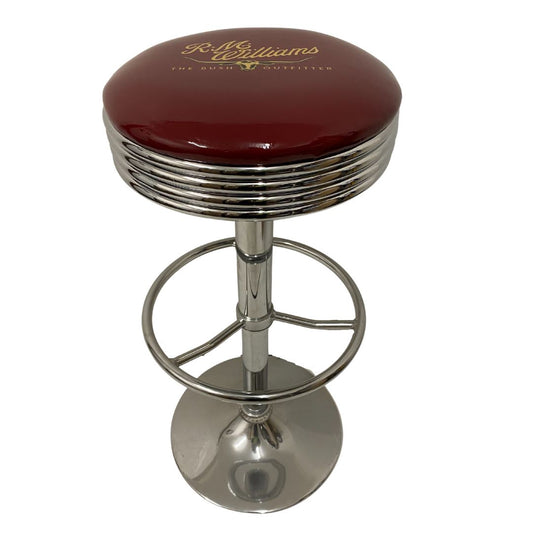 RM Williams Retro Silver Chrome Premium Bar Stool Retro Bar Stools 