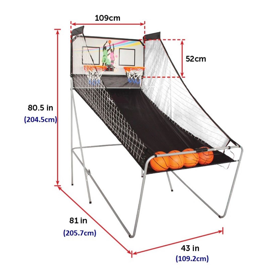 The Dens 2-Player Arcade Basketball Game Games Tables 