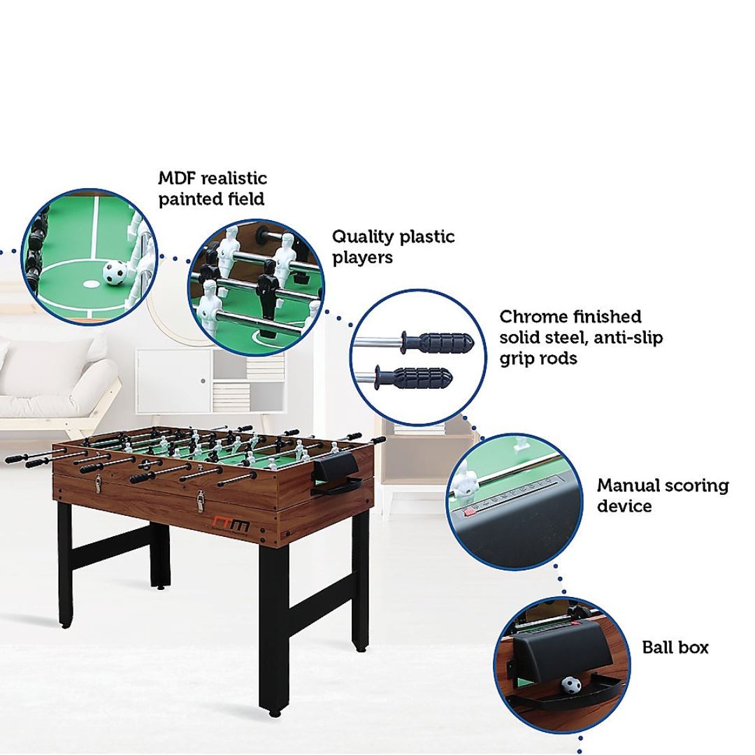 4FT 3-in-1 Foosball Soccer Hockey Pool Table Games Tables 