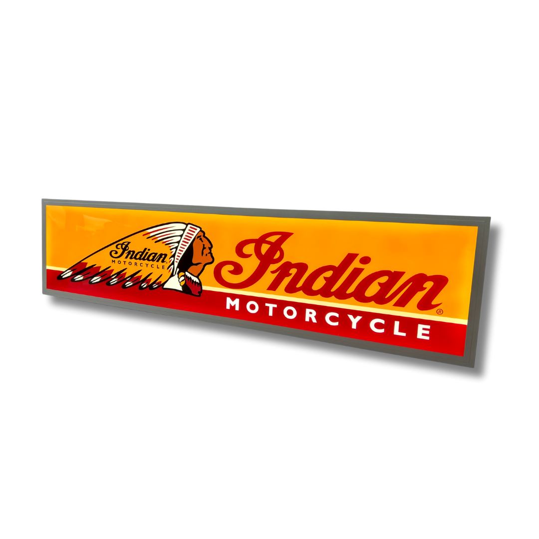 Indian Motor Cycle Light Up Sign 1200MM Light Up Signs 