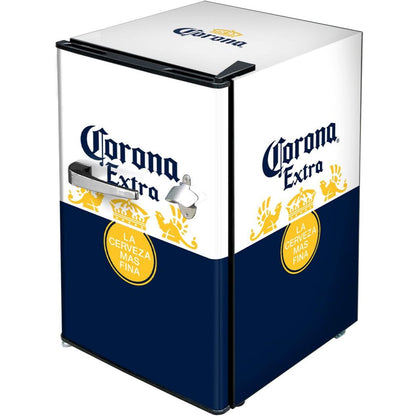 Corona Branded Retro Mini Bar Fridge 70 Litre With Opener Refrigerators 