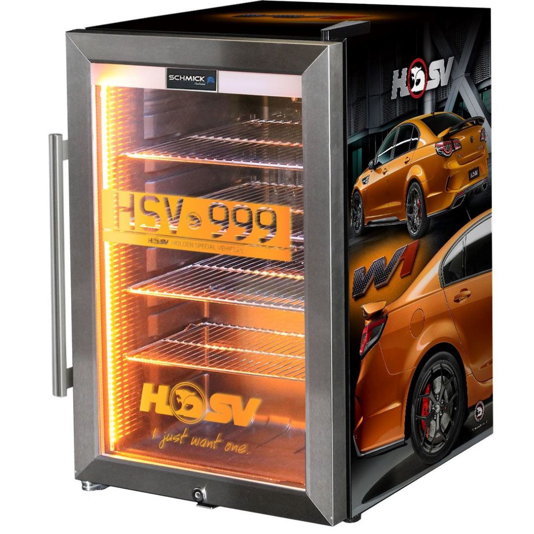 HSV GTSR W1 branded 70LT bar fridge Add Your Number plate! Refrigerators 