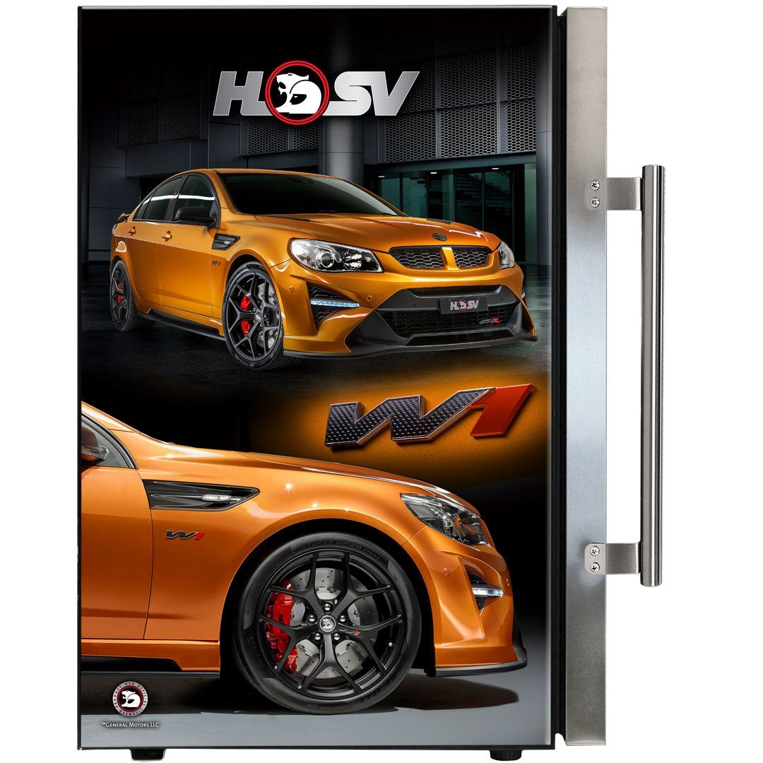 HSV GTSR W1 branded 70LT bar fridge Add Your Number plate! Refrigerators 