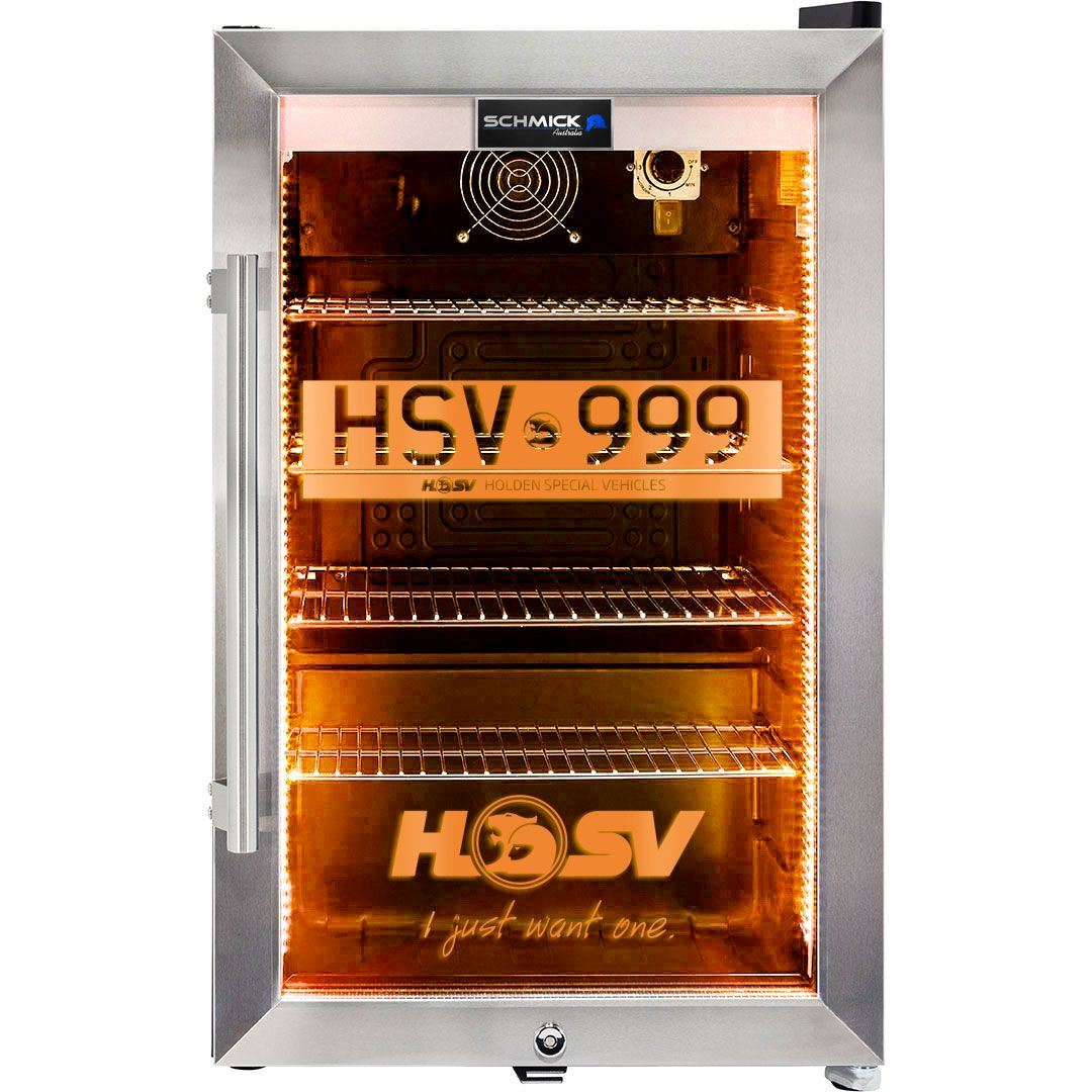 HSV GTSR W1 branded 70LT bar fridge Add Your Number plate! Refrigerators 