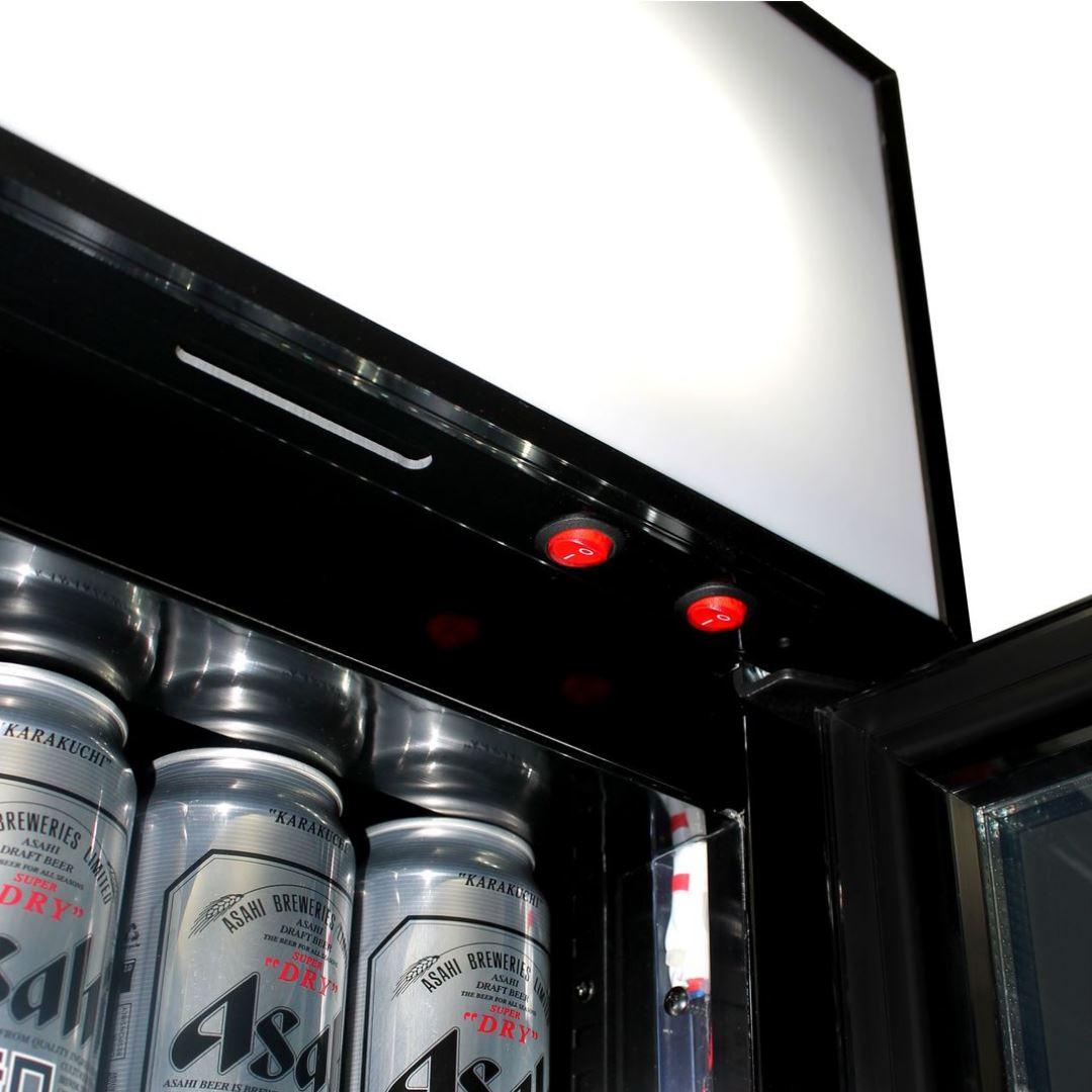 Slim Jim Senior Branded Victoria Bitter VB Retro 130LT Upright Bar Fridge Refrigerators 