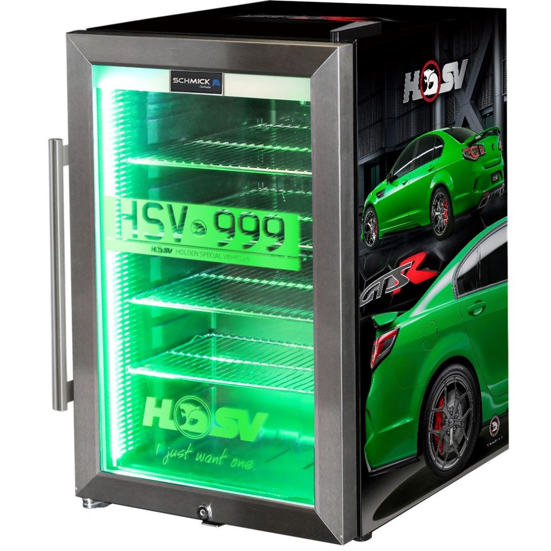HSV GTSR Green 70LT bar fridge Add Your Number Plate Refrigerators 