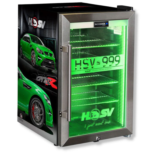 HSV GTSR Green 70LT bar fridge Add Your Number Plate Refrigerators 