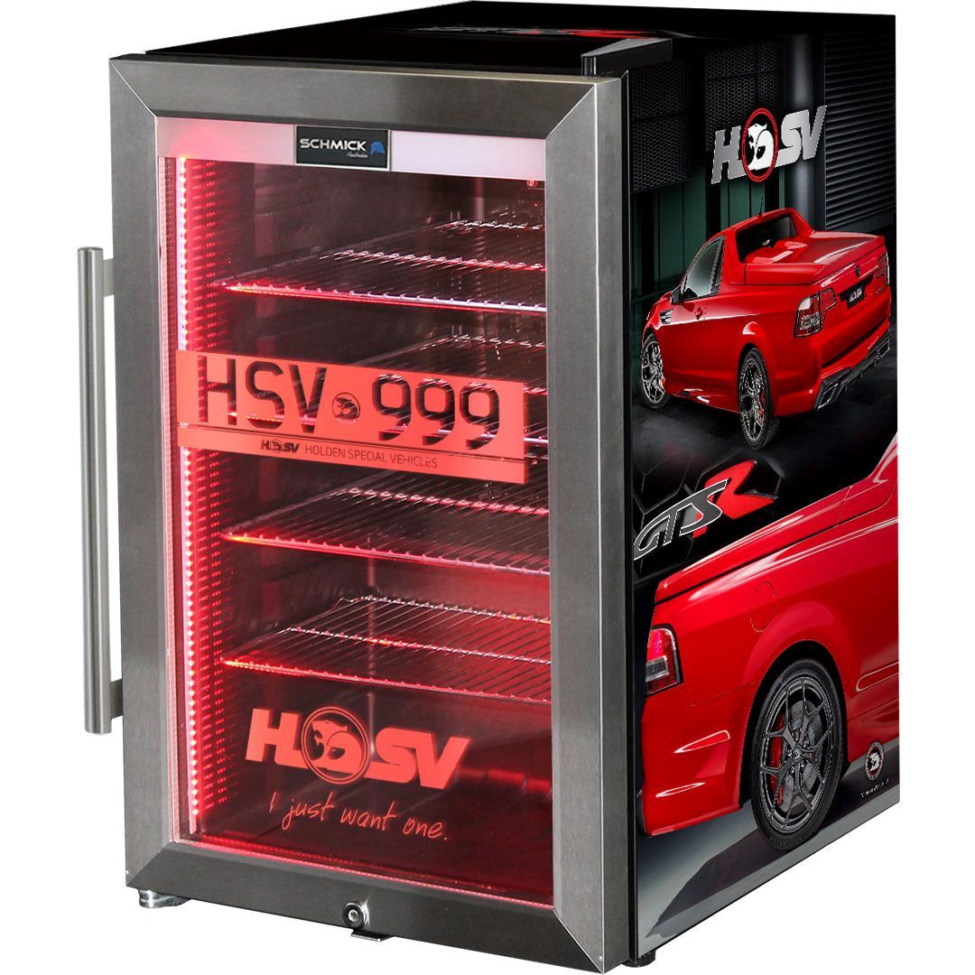 HSV GTSR Maloo branded 70LT bar fridge Add Your Number plate! Refrigerators 